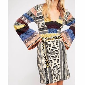 NWT Free People Patchwork Sweater Dress